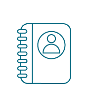 Icon of a journal or directory